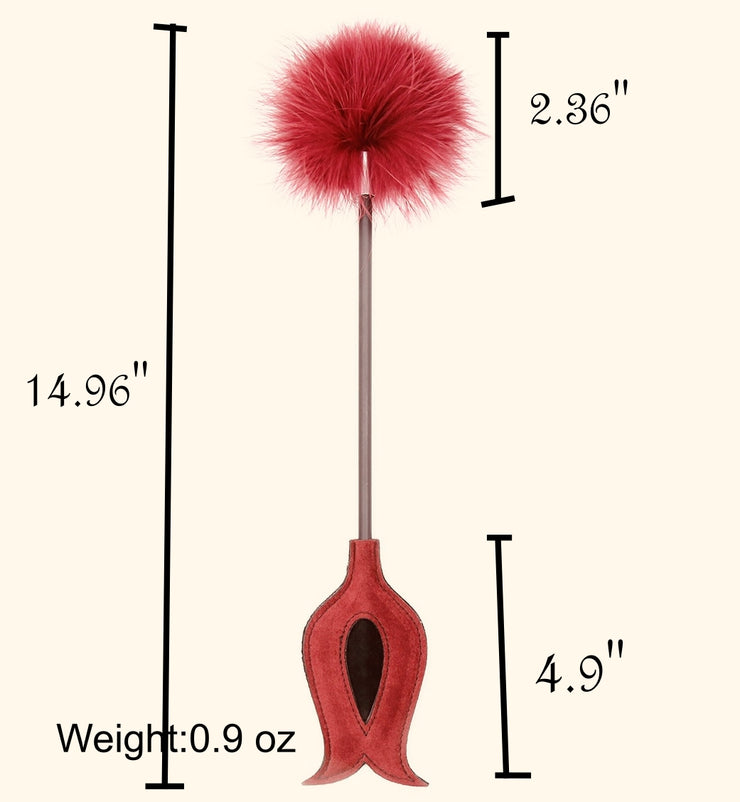Burgundy Feather Tickler