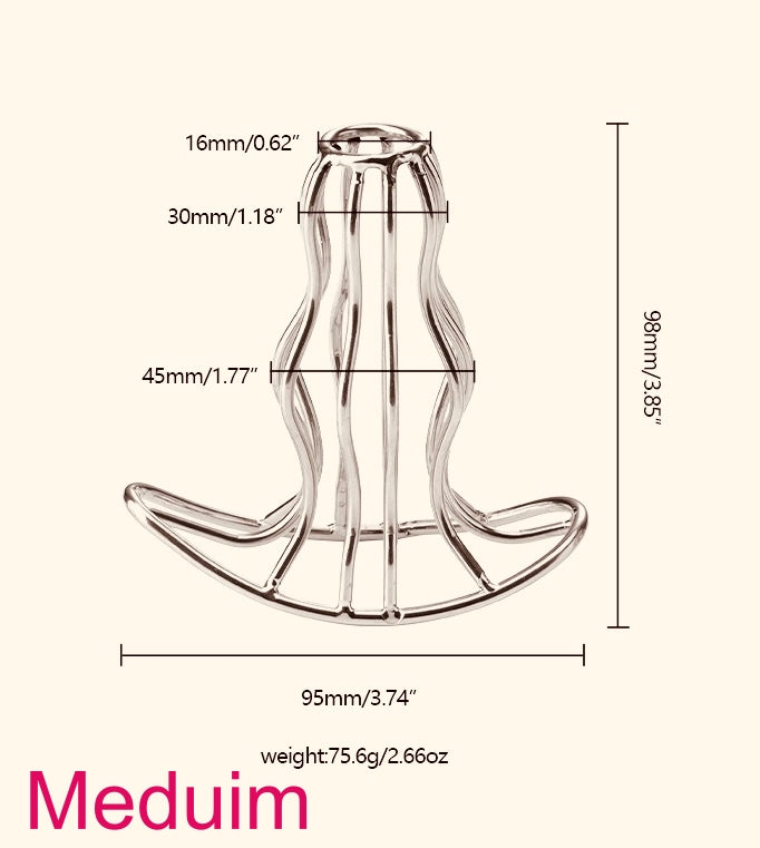 Stainless Steel Hollow Anal Plug LoveOrigin Stainless Steel Hollow Anal Plug LoveOrigin