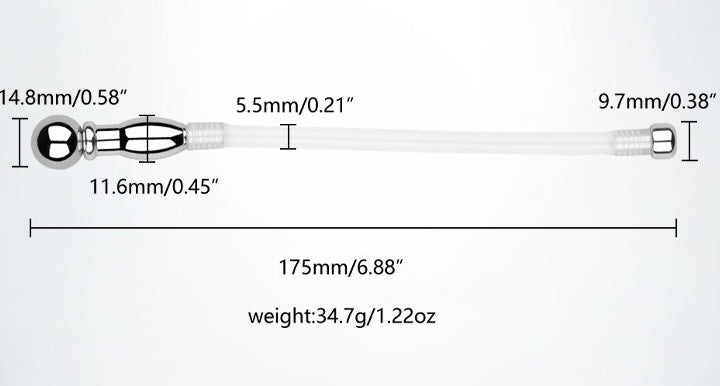 Silicone Hollow Catheter Urethral Sound