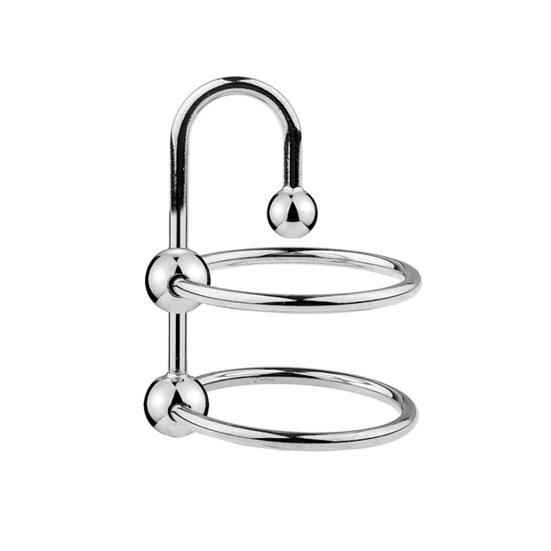 Double Cock Rings with Urethral Sounds Ball
