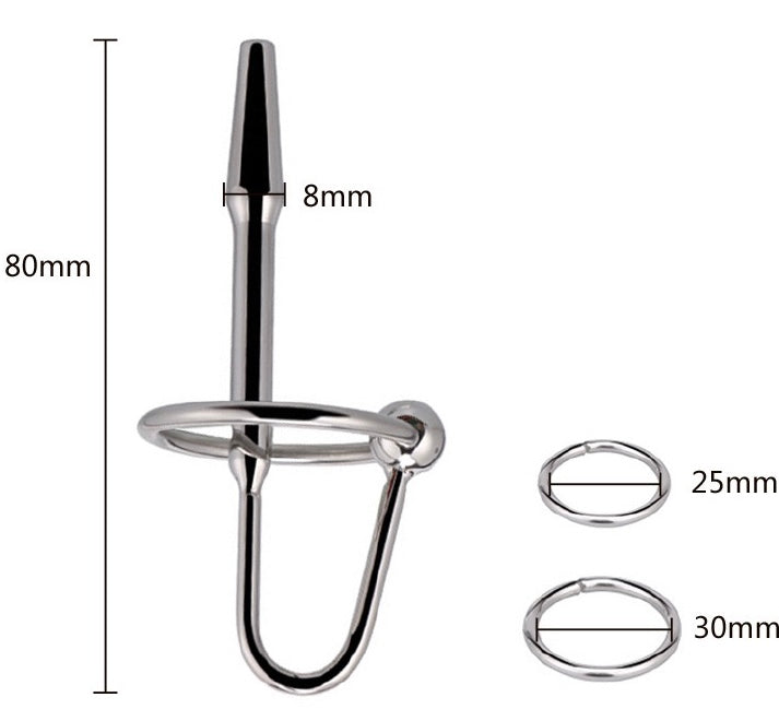 URETHRAL SOUNDS THROUGH HOLE PLUG