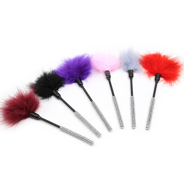 Small Feather Tickler With Diamond Handle