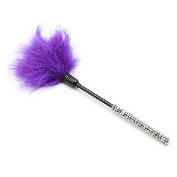 Small Feather Tickler With Diamond Handle