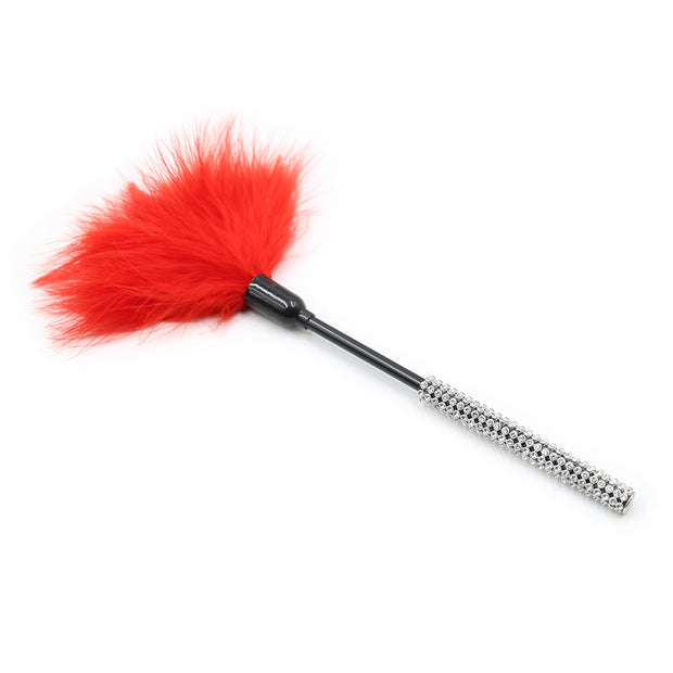 Small Feather Tickler With Diamond Handle