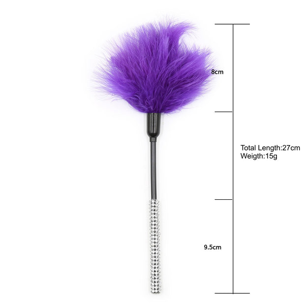 Small Feather Tickler With Diamond Handle