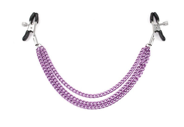Nipple Clamps With Triple Chain