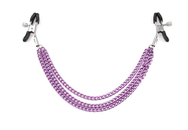 Nipple Clamps With Triple Chain