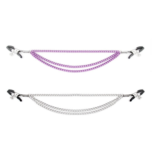 Nipple Clamps With Triple Chain