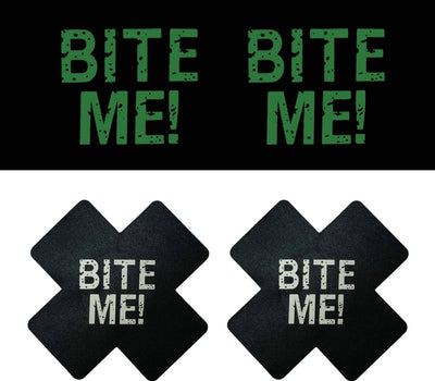 Shine BITE ME Nipple Stickers