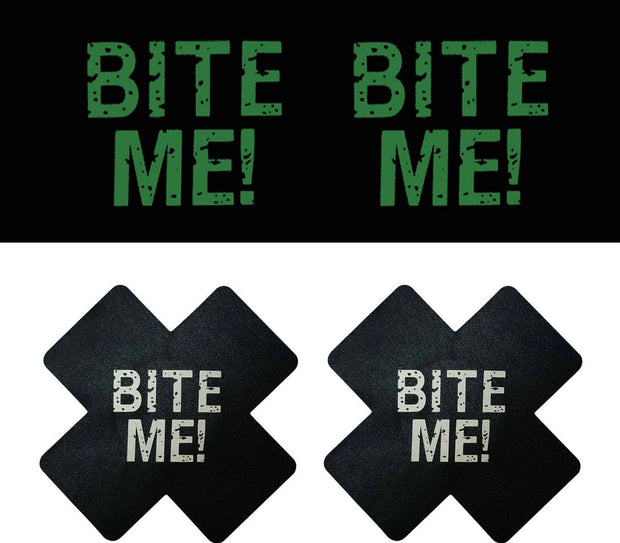 Shine BITE ME Nipple Stickers
