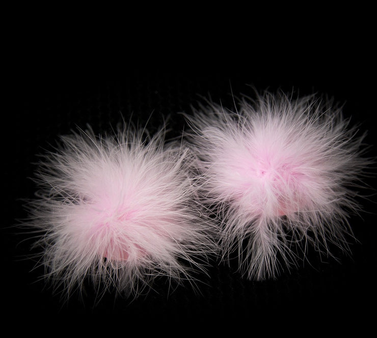 Pink Fluffy Nipple Sticker