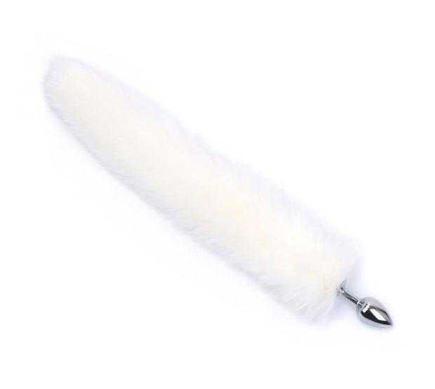 Fox Tail With Metal Anal Butt Plug