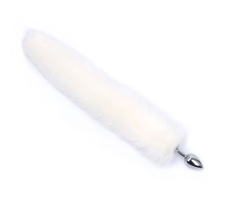 Fox Tail With Metal Anal Butt Plug