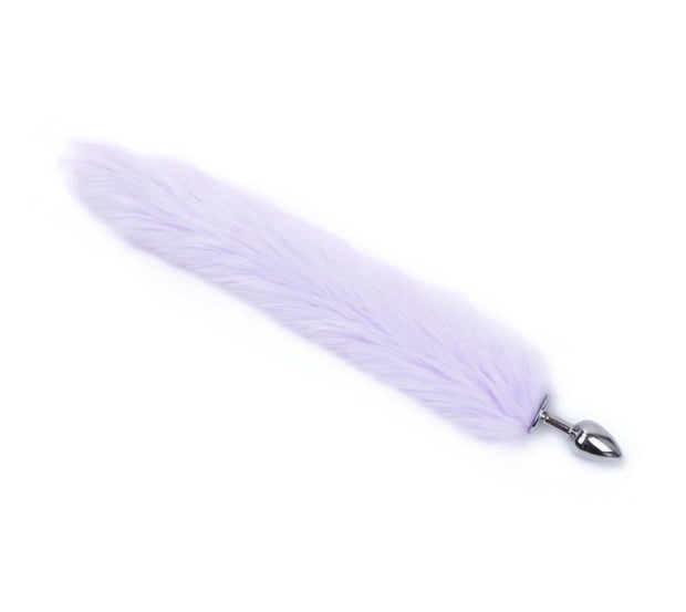 Fox Tail With Metal Anal Butt Plug