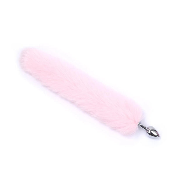 Fox Tail With Metal Anal Butt Plug