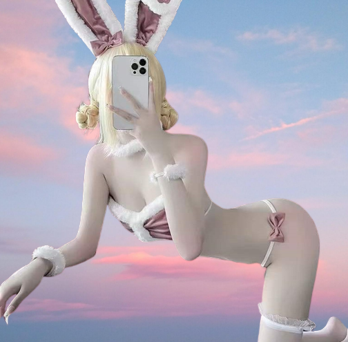 Bunny Girl Cute Fluffy Lingerie Set