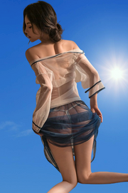 See-Through Lace Cheongsam Lingerie
