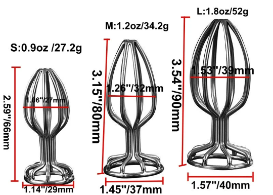 Stainless Steel Round Bottom Hollow Anal Plug