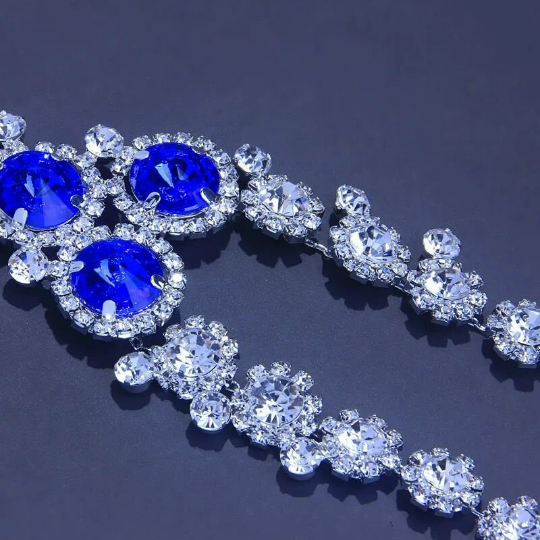Blue Stone Necklace Body Jewellery