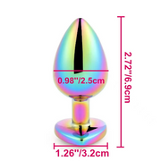 Rainbow Small Jewel Butt Plugs