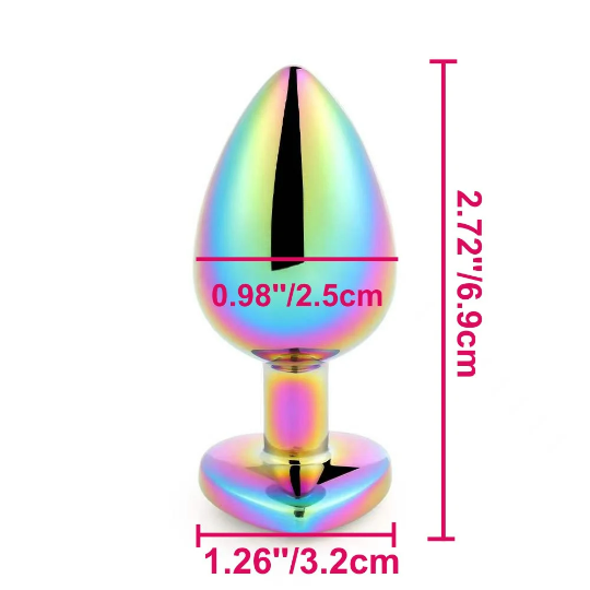 Rainbow Small Jewel Butt Plugs