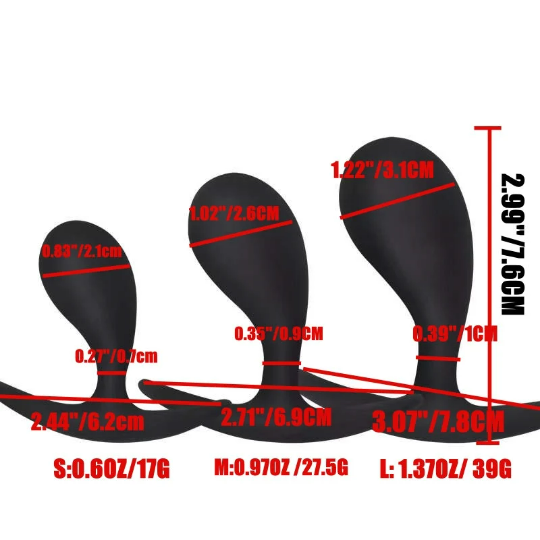 Silicone Small Anal Plugs With T- Bar Base LoveOrigin Silicone Small Anal Plugs With T- Bar Base LoveOrigin