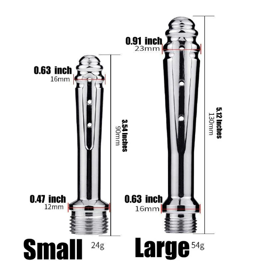 Aluminum Alloy Shower Nozzle Anal/Vaginal Douche Cleansing
